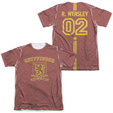 Harry Potter Weasley Sweater (Front/Back Print) Men's Regular Fit Poly Cotton Short-Sleeve T-Shirt